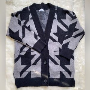 OAK + FORT Charcoal Black Long Cardigan